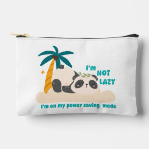 Cute lazy panda accessory pouch