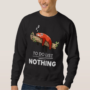 Cute Lazy Red Panda Red Pandas Animal Graphic Sweatshirt