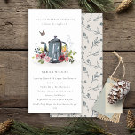 Cute Leaf Rose Floral Teapot Bridal Shower Invite<br><div class="desc">If you need any further customisation please feel free to message me on yellowfebstudio@gmail.com.</div>