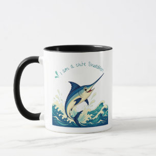 Cute Leaping Swordfish Coffee Mug