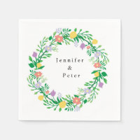 CUTE LEMON AND FLOWERS FLORAL DECOUPAGE