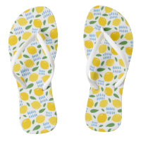 Cute lemon and green leaves pattern