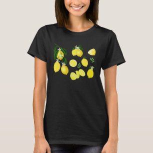 Cute Lemon Botanical Gardening summertime Lemon T-Shirt