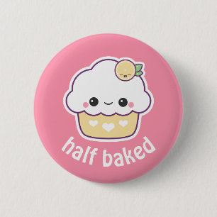 Cute Lemon Cupcake 6 Cm Round Badge
