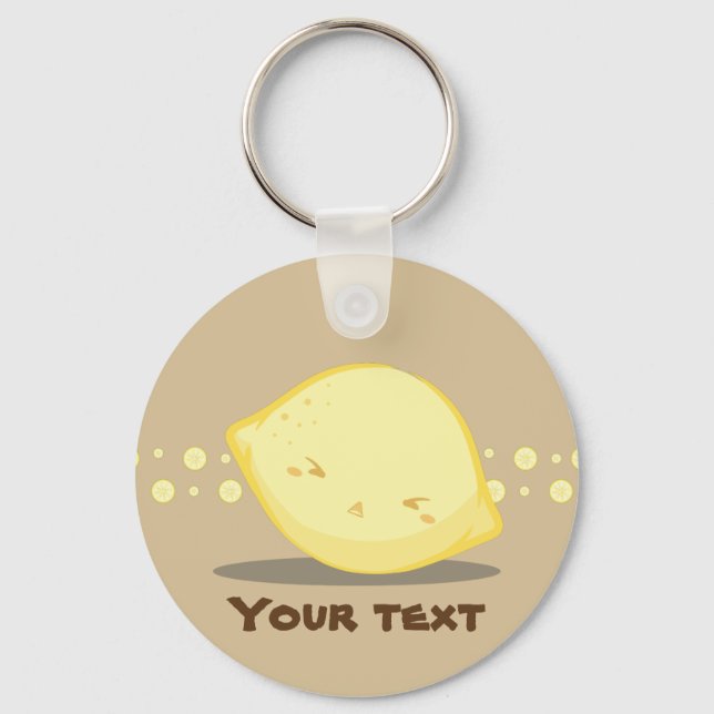Cute Lemon Fruit Keychain (Front)