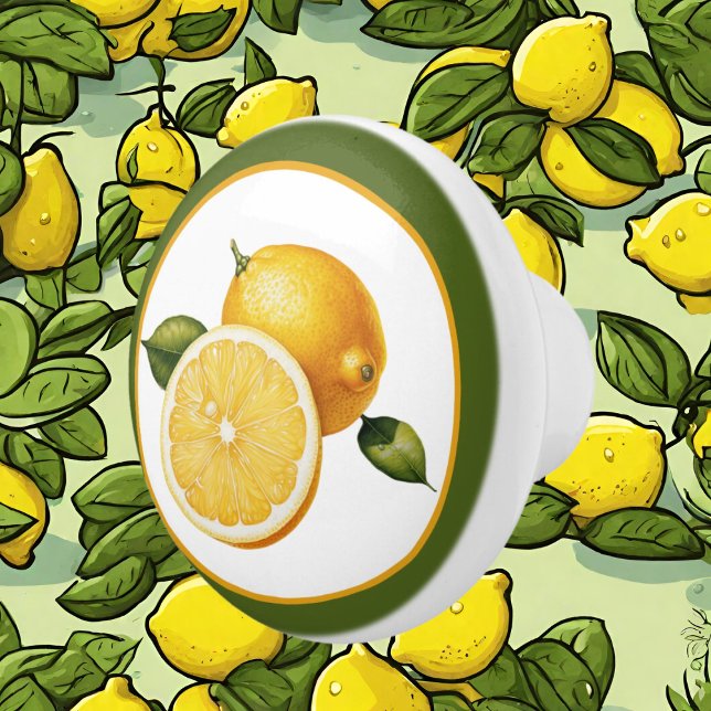Cute lemon lovers kitchen  ceramic knob (Creator Uploaded)