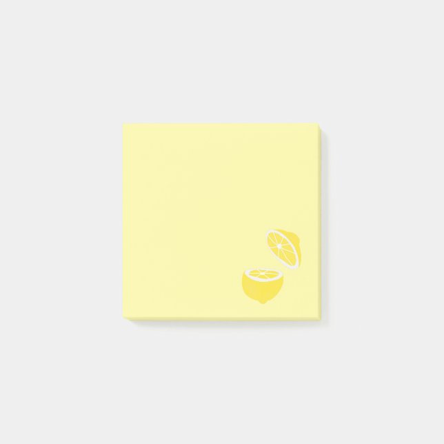 Cute lemon slice art stationery post-it notes (Front)