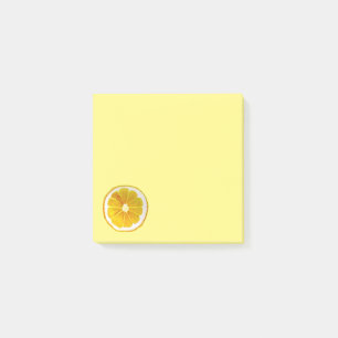 Cute lemon slice art stationery post-it notes