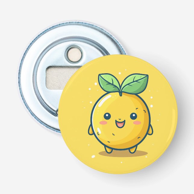 Cute lemon themed bottle opener (Front)
