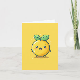 Cute lemon themed card