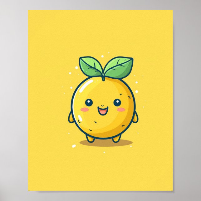 Cute lemon themed poster (Front)