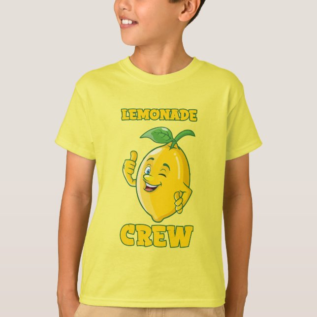 cute lemonade crew word art T-Shirt (Front)