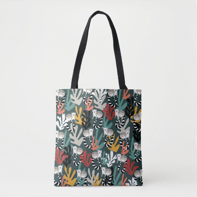 Cute Lemur Tote Bag (Front)