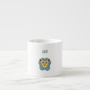 Cute Leo, zodiac, star sign print Espresso Cup