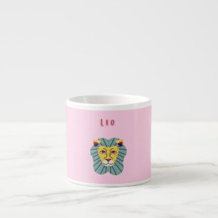 Cute Leo, zodiac, star sign print Espresso Cup