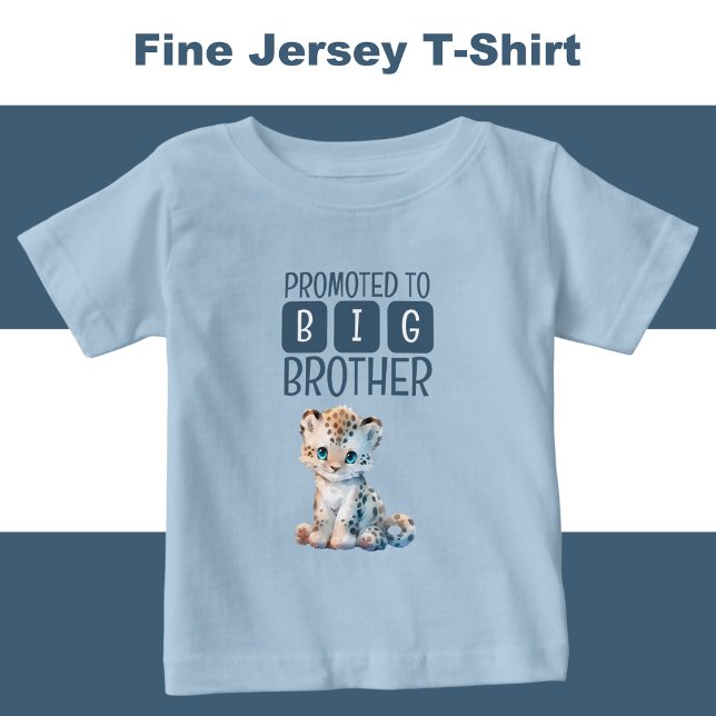 Cute leopard big brother blue baby T-Shirt (Creator Uploaded)