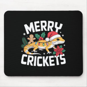 Cute Leopard Gecko Christmas Pun Mouse Pad