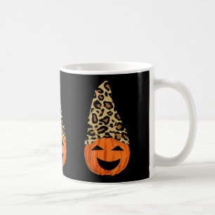 Cute Leopard Hat Pumpkin Coffee Mug