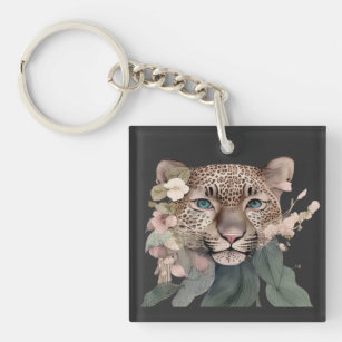cute  leopard  key ring