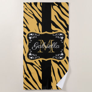 Cute Leopard Print Beach Towel