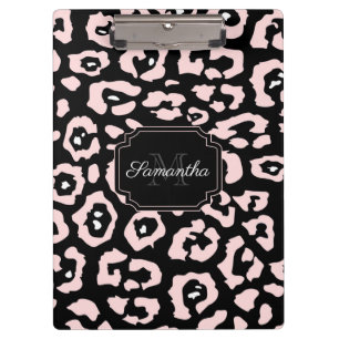Cute Leopard Print Clipboard