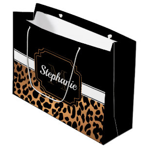 Cute Leopard Print Large Gift Bag