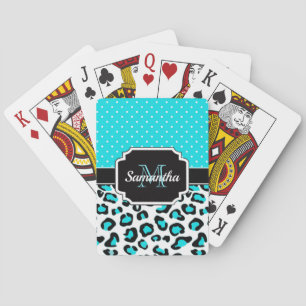 Cute Leopard Print Playing Cards