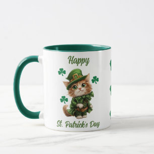 Cute Leprechaun Cat Mug – Happy St. Patrick’s Day
