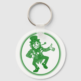 Cute "leprechaun" design key ring