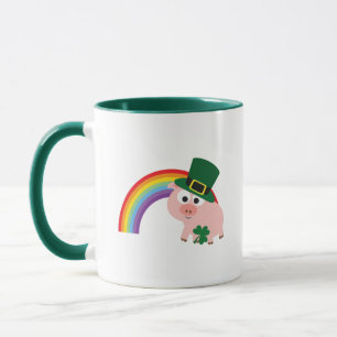 Cute Leprechaun Pig Mug