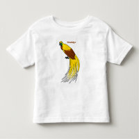 Cute lesser bird of paradise illustration