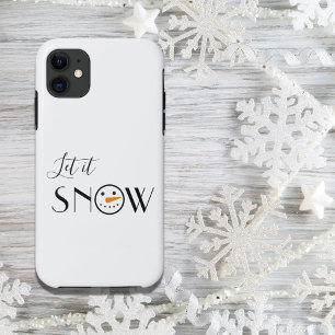 Cute Let it Snow Snowman Case-Mate iPhone Case