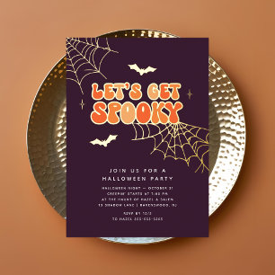 Cute "Lets Get Spooky" Retro Halloween Party