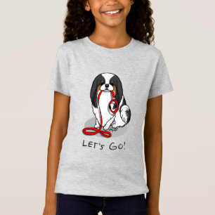 Cute Let's Go! Japanese Chin Dog (tri-color 1) T-Shirt