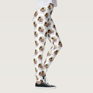 Cute Let's Go! Walk Pekingese Dog (brown masked) Leggings