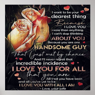 Cute Letter For Husband   Family Decoration  