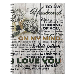 Cute Letter To Husband Lovely Gift Father Day Notebook