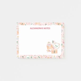 Cute Letters to Santa and Mail Christmas Pattern Post-it Notes