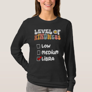 Cute Level of Kindness Libra Zodiac Sign Daisy Flo T-Shirt