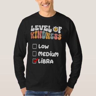 Cute Level of Kindness Libra Zodiac Sign Daisy Flo T-Shirt