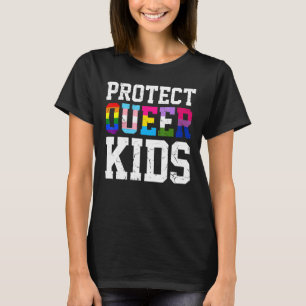 Cute Lgbt Awareness Protect Queer Kids Youth Gay L T-Shirt