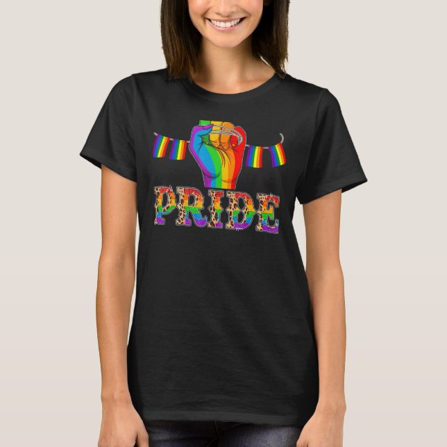 Cute Lgbt Pride Fist Lgbtq Awareness Month Support T-Shirt (Front)