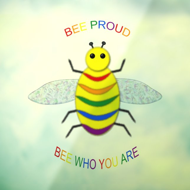 Cute LGBT Proud Rainbow Bee (Sheet 3)