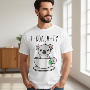 Cute LGBTQ Koala Rainbow Pride Equality T-Shirt