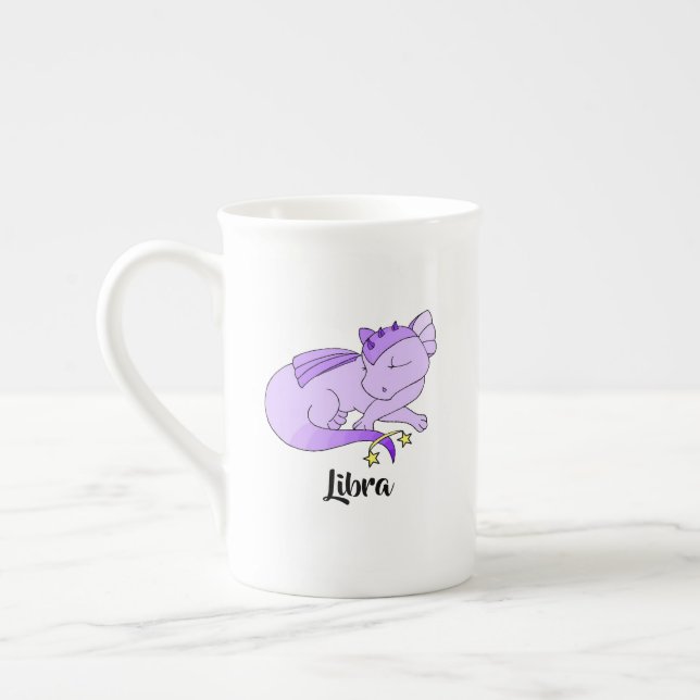 Cute Libra Dragon design zodiac mug (Left)