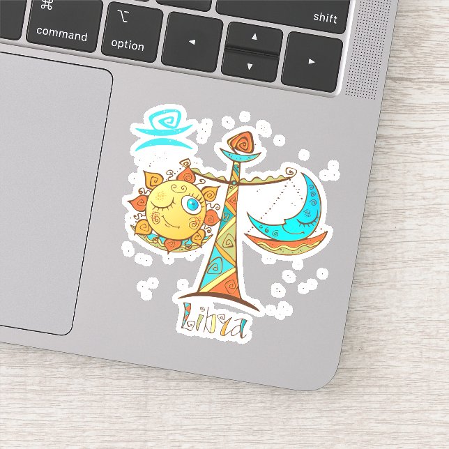 Cute Libra Sun and Moon Scales (Detail)