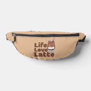Cute Life Love and Latte Bum Bags