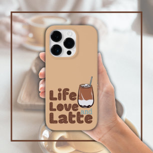 Cute Life Love and Latte Case-Mate iPhone 14 Pro Case