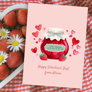 Cute Life’s sweeter with you in my jar Classroom  Card