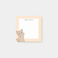 Cute light Brown Cat Personalised